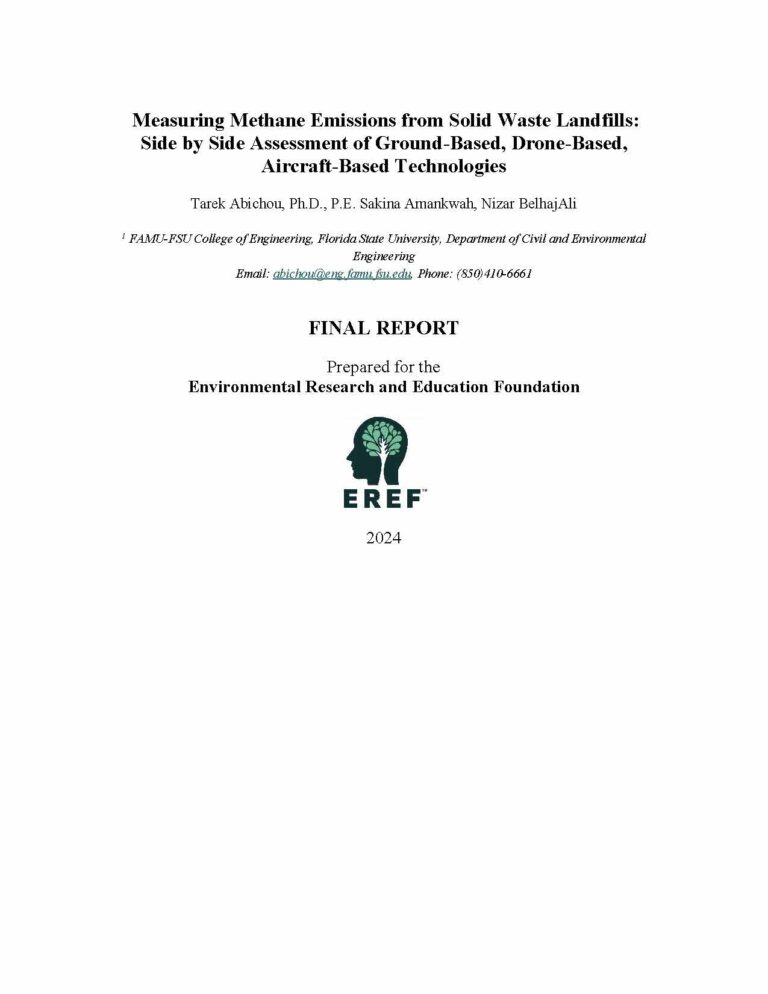 Measuring Methane Emissions from Solid Waste Landfills: Side by Side Assessment of Ground-Based, Drone-Based, Aircraft-Based Technologies