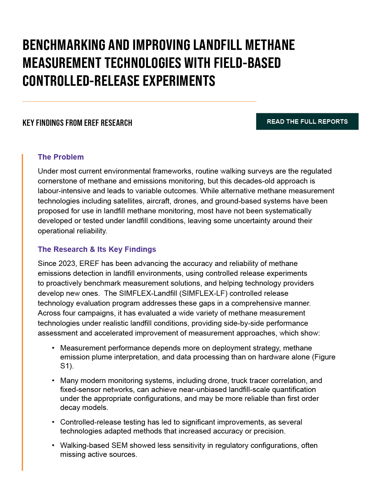 Benchmarking and Improving Landfill Methane Measurement Technologies with Field-Based Controlled-Release Experiments